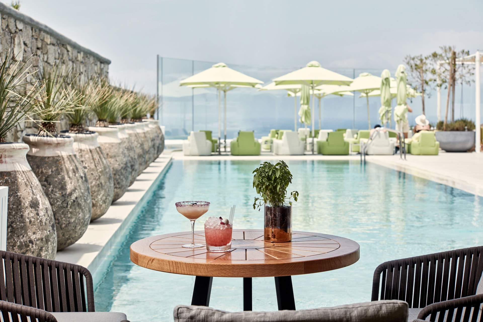 Außenansicht des Naros Italian Cuisine Restaurant des Myconian Naia Hotels